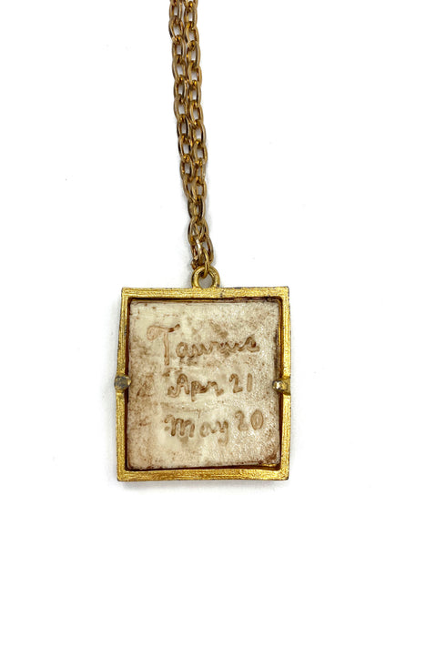 Vintage Necklace- Zodiac Tile Necklace